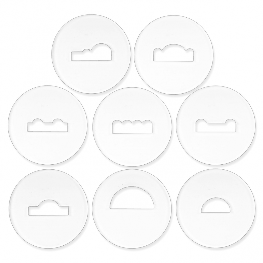 CLAY Gun Tile Trim Die KIT (8PC) CLAY Gun Tile Trim Die KIT (8PC)